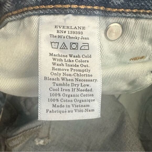 Everlane The 90's Cheeky Jean Women's 30 Blue High Rise NWT - Picture 5 of 9